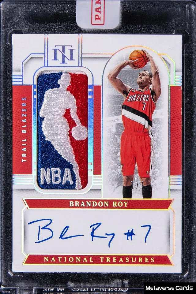 2023-24 Panini National Treasures Brandon Roy Logoman Autographs #LA-ROY card image