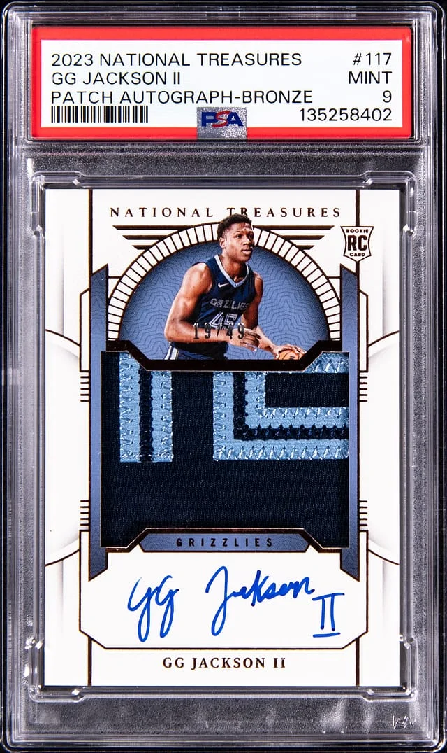 2023-24 Panini National Treasures GG Jackson II Patch Autograph (RPA) Bronze #117 card image