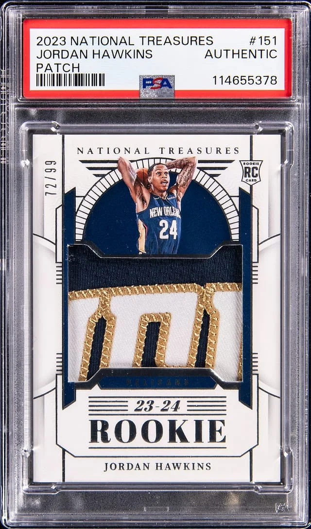 2023-24 Panini National Treasures Jordan Hawkins Patch #151 card image