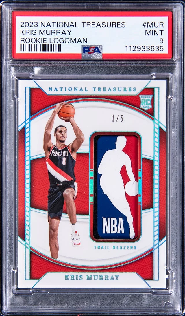 2023-24 Panini National Treasures Kris Murray Logoman #RL-MUR card image