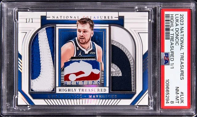 2023-24 Panini National Treasures Luka Doncic Highly Treasured #HT-LUK card image