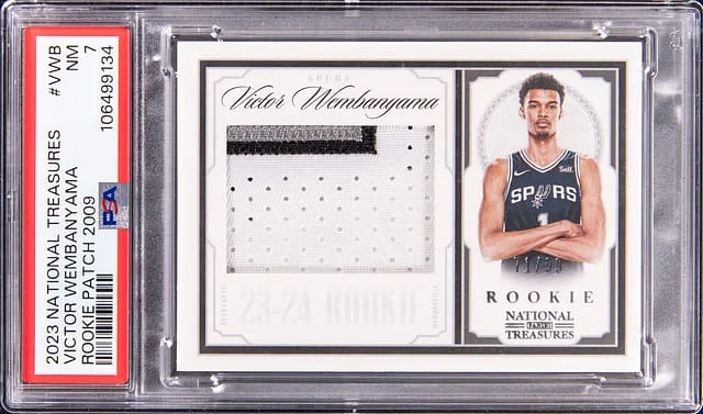 2023-24 Panini National Treasures Victor Wembanyama Patch 2009 #VWB card image