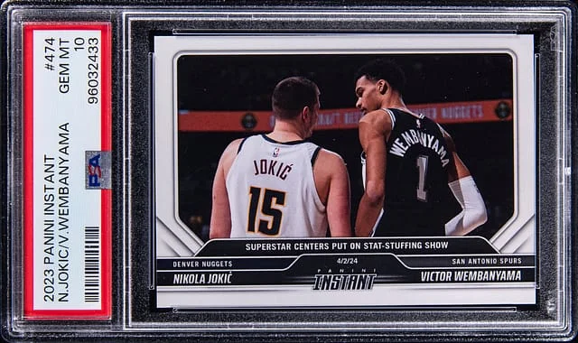 2023-24 Panini Nikola Jokic/Victor Wembanyama Instant #474 card image
