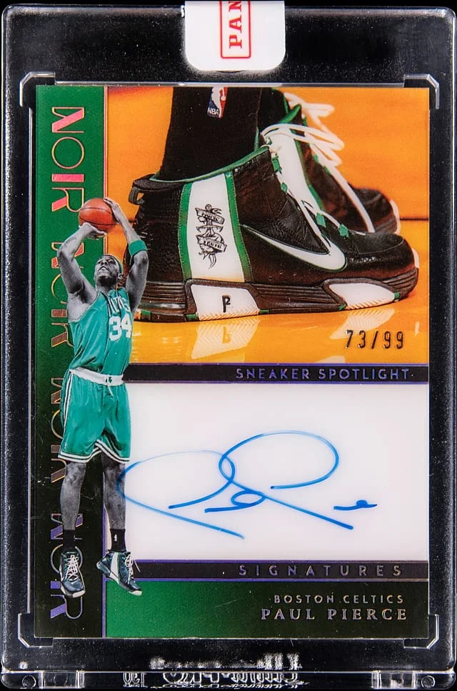2023-24 Panini Noir Paul Pierce Sneaker Spotlight Signatures #SSS-PIE card image