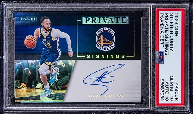 2023-24 Panini Noir Stephen Curry Private Signings #PSCUR card image