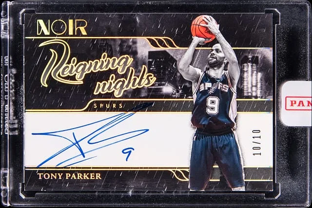 2023-24 Panini Noir Tony Parker Reigning Nights Holo Gold #RNS-TPK card image