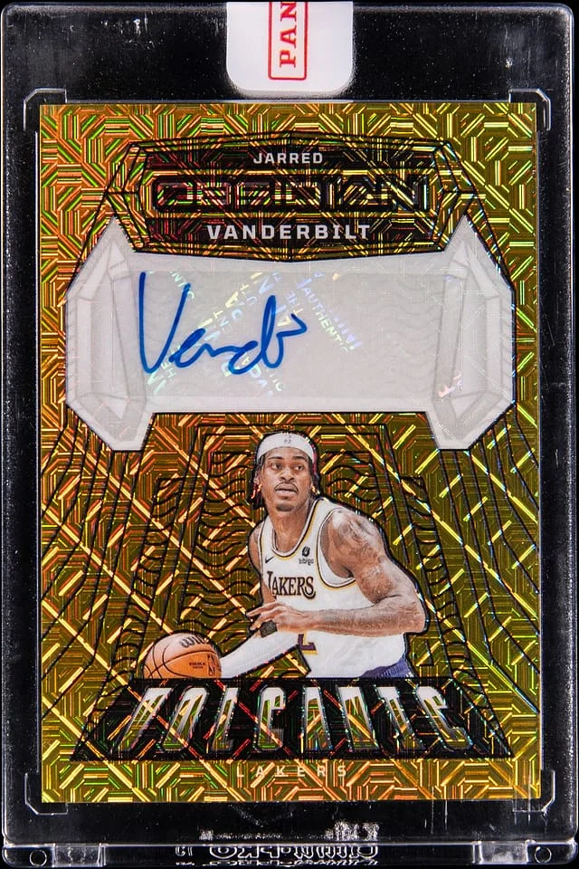 2023-24 Panini Obsidian Jarred Vanderbilt Volcanic Gold #VS-VAN card image