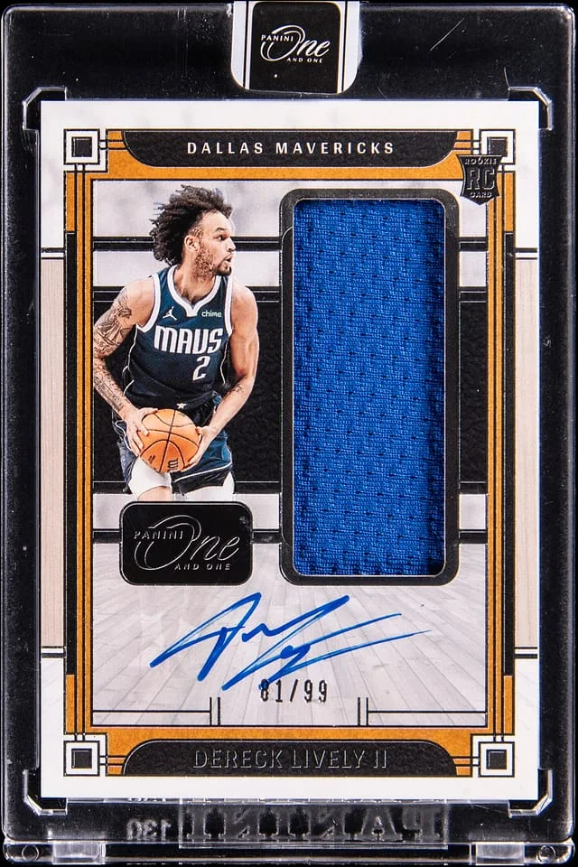 2023-24 Panini One and One Dereck Lively II Jumbo Jersey Autographs #RJJ-DLV card image