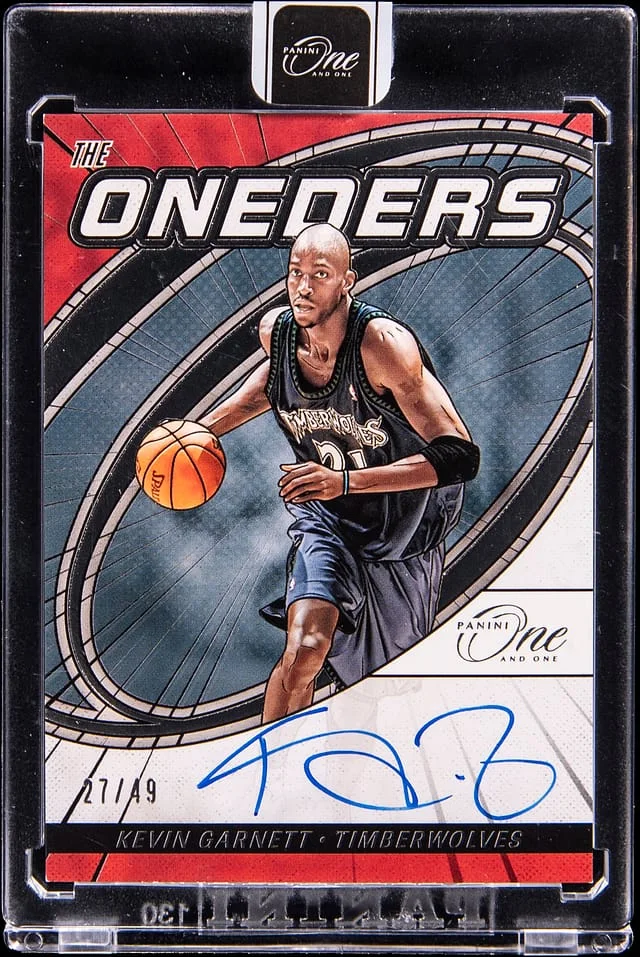 2023-24 Panini One and One Kevin Garnett The Oneders Signatures #TOS-KVG card image