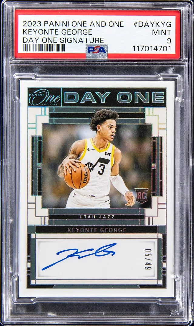 2023-24 Panini One and One Keyonte George Day One Signature #DAYKYG card image