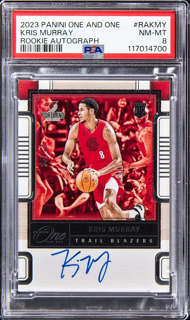 2023-24 Panini One and One Kris Murray Autograph #RAKMY card image
