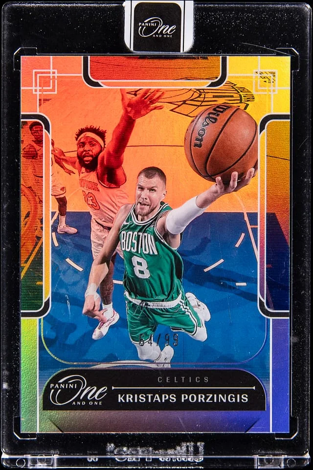 2023-24 Panini One and One Kristaps Porzingis - Panini Encased #29 card image