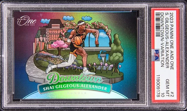 2023-24 Panini One and One Shai Gilgeous-Alexander Downtown Variation #2 card image