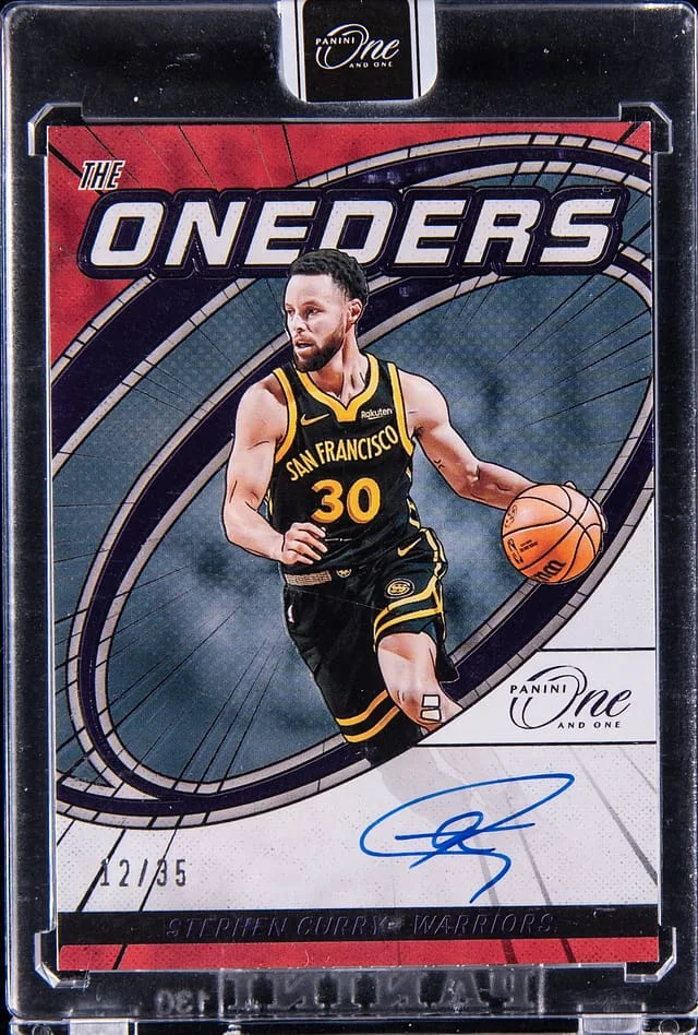 2023-24 Panini One and One Stephen Curry The Oneders Signatures Purple #TOS-SCY card image