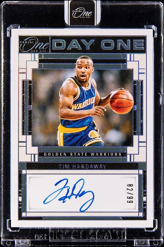 2023-24 Panini One and One Tim Hardaway Day One Signatures #DAY-TIM card image