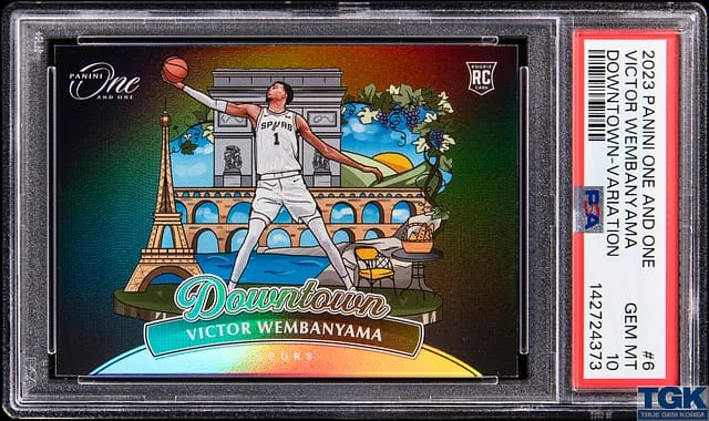 2023-24 Panini One and One Victor Wembanyama Downtown Variation #6 card image