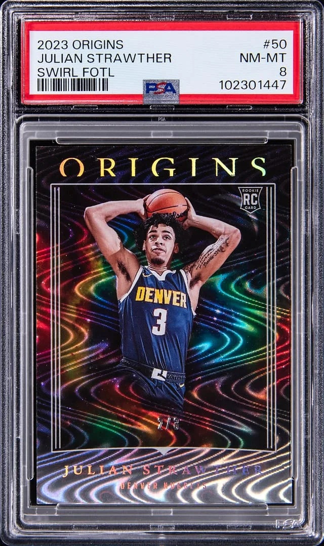 2023-24 Panini Origins Julian Strawther Swirl FOTL #50 card image