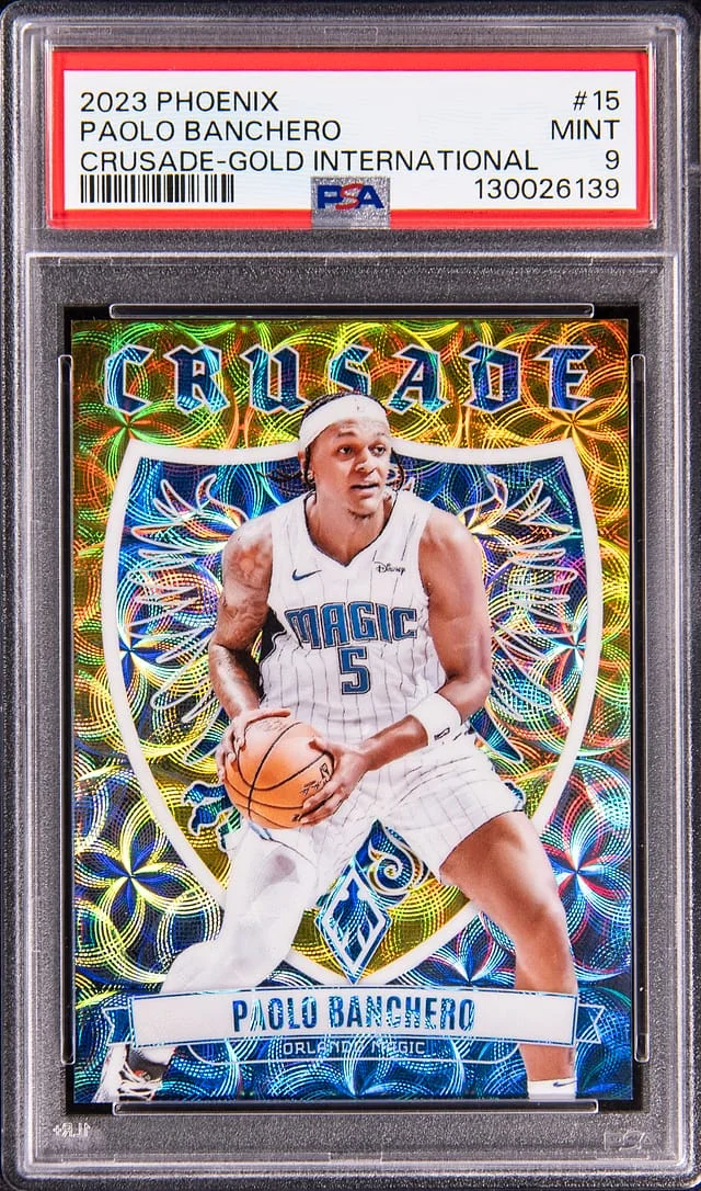 2023-24 Panini Paolo Banchero Phoenix Crusade Gold International #15 card image