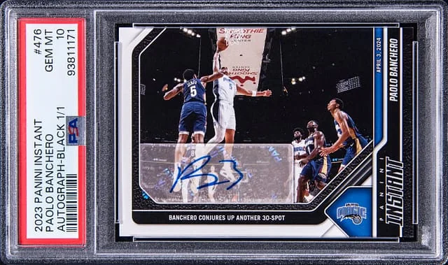 2023-24 Panini Paolo Banchero Instant Autograph Black 1/1 #476 card image