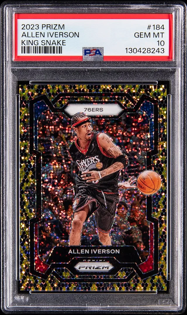 2023-24 Panini Prizm Allen Iverson White #184 card image