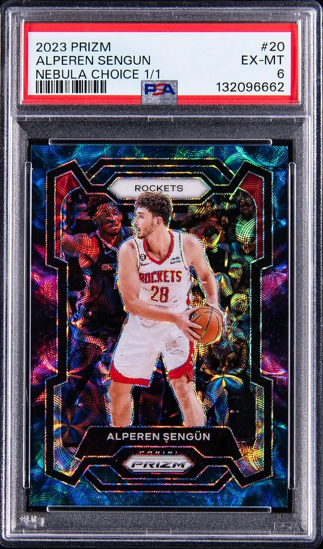 2023-24 Panini Prizm Alperen Sengun Nebula Choice #20 card image