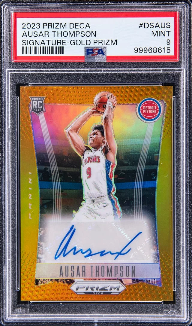 2023-24 Panini Prizm Ausar Thompson Deca Signature Gold Prizm #DS-AUS card image