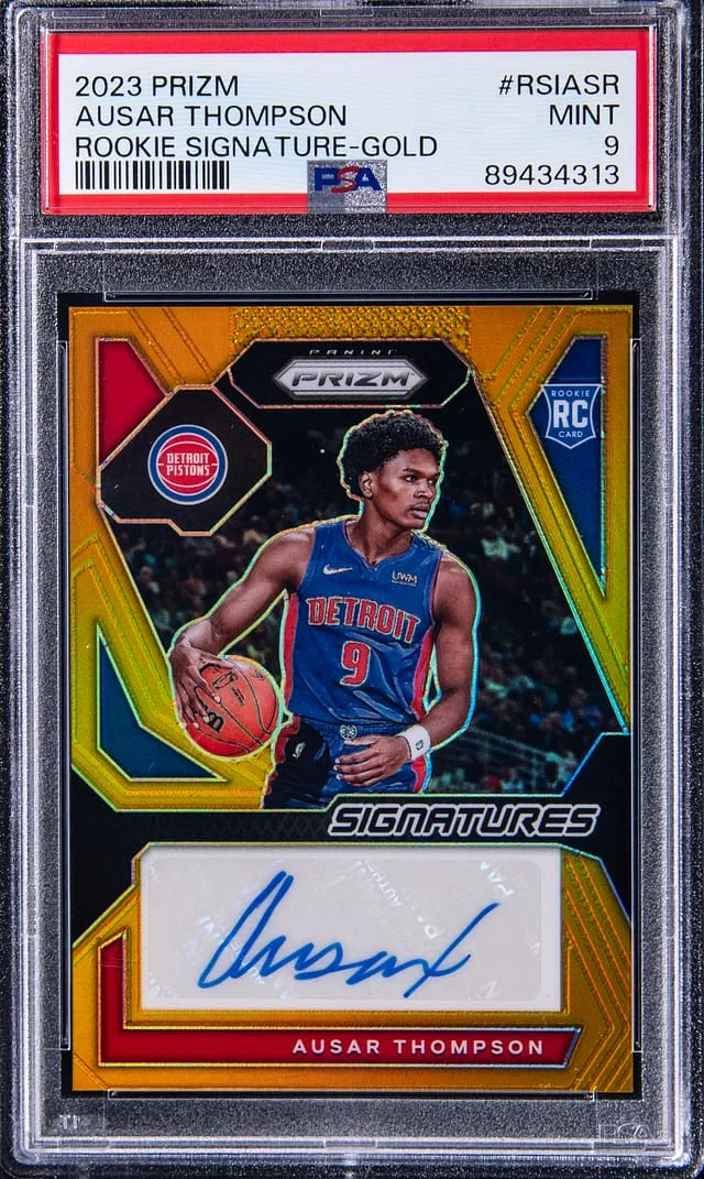 2023-24 Panini Prizm Ausar Thompson Signatures Gold Prizm #RSI-ASR card image