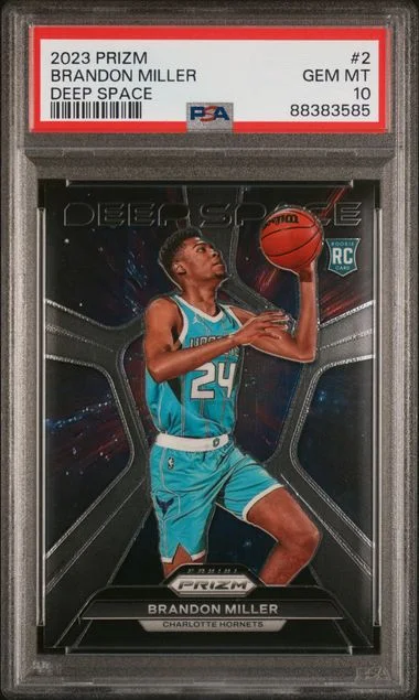 2023-24 Panini Prizm Brandon Miller Deep Space #2 card image