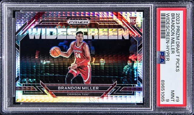 2023-24 Panini Prizm Brandon Miller Widescreen Hyper #9 card image