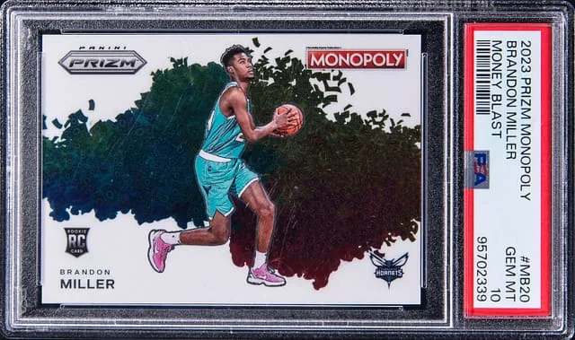 2023-24 Panini Prizm Brandon Miller Monopoly Money Blast #MB-20 card image