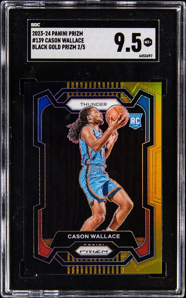 2023-24 Panini Prizm Cason Wallace Gold #139 card image