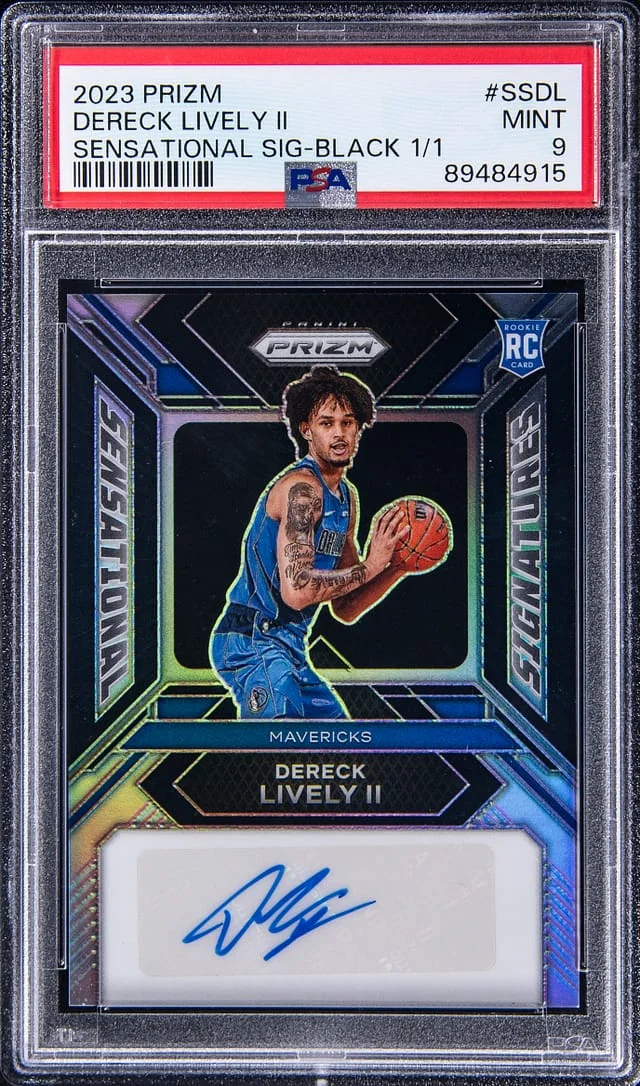 2023-24 Panini Prizm Dereck Lively II Sensational Signatures Black #SS-DL card image