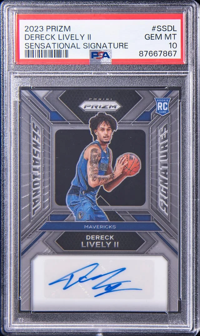 2023-24 Panini Prizm Dereck Lively II Sensational Signatures #SSDL card image