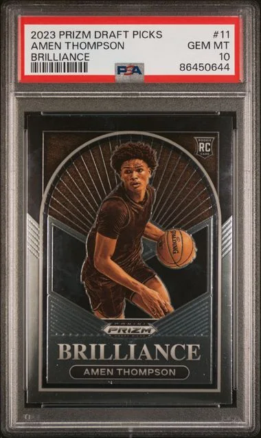 2023-24 Panini Prizm Draft Picks Amen Thompson Brilliance #11 card image