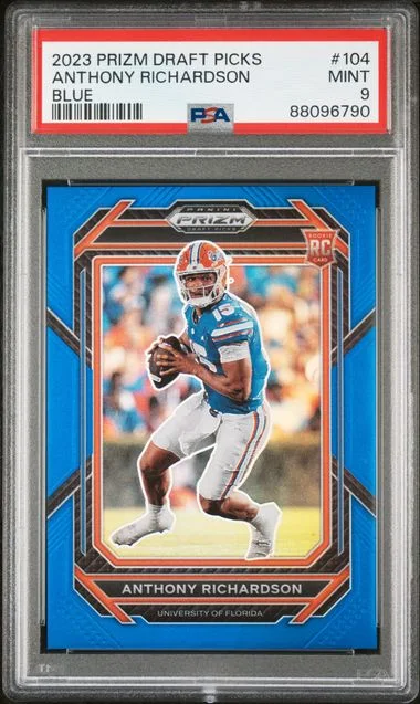 2023-24 Panini Prizm Draft Picks Anthony Richardson Blue #104 card image