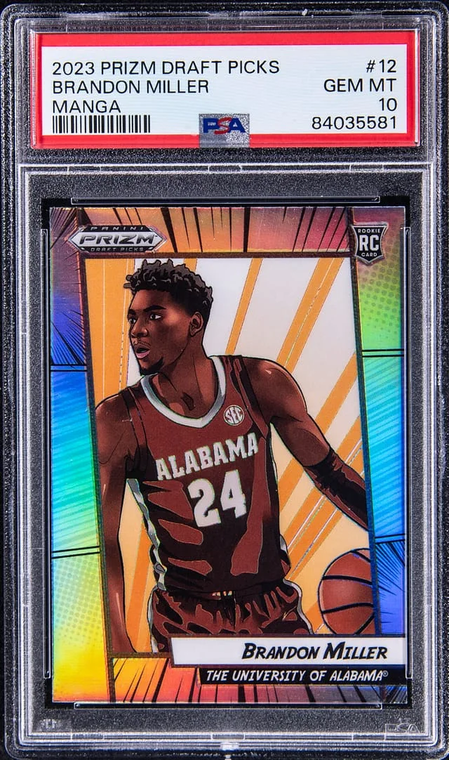 2023-24 Panini Prizm Draft Picks Brandon Miller Manga #12 card image