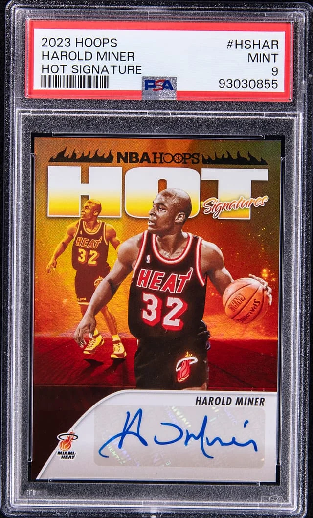 2023-24 Panini Prizm Draft Picks Harold Miner Hot Signature #HSHAR card image