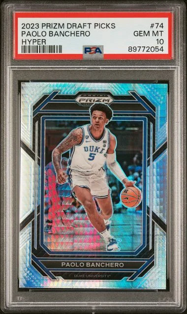 2023-24 Panini Prizm Draft Picks Paolo Banchero Hyper #74 card image