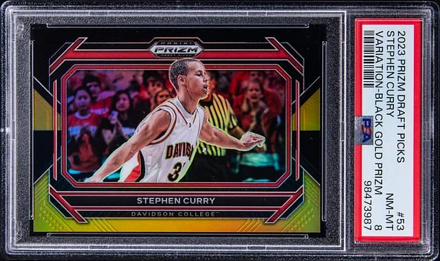2023-24 Panini Prizm Draft Picks Stephen Curry Red Ice #53 card image