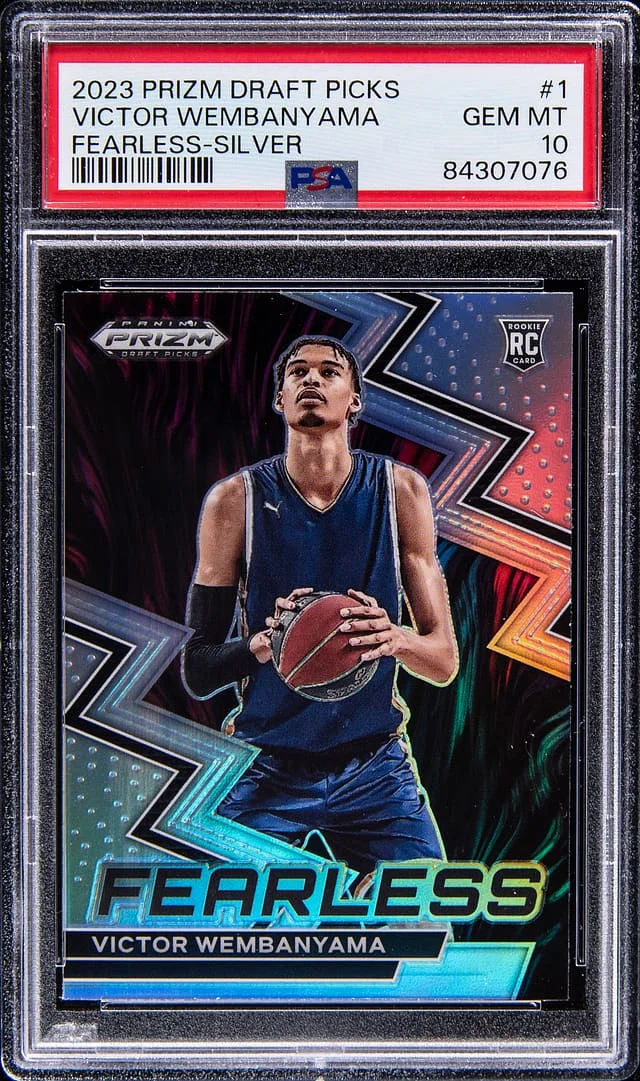 2023-24 Panini Prizm Draft Picks Victor Wembanyama Brilliance Red Ice #1 card image