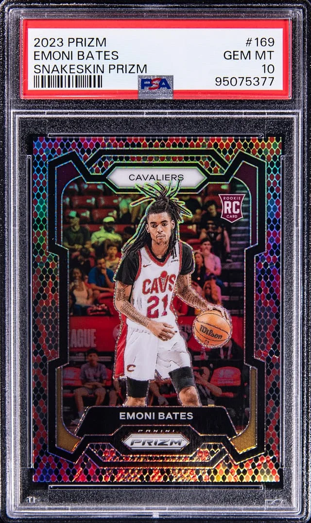 2023-24 Panini Prizm Emoni Bates Snakeskin Prizm #169 card image