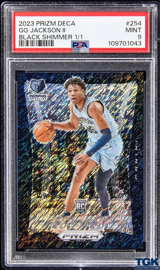 2023-24 Panini Prizm GG Jackson II Deca Black Shimmer Prizm #254 card image