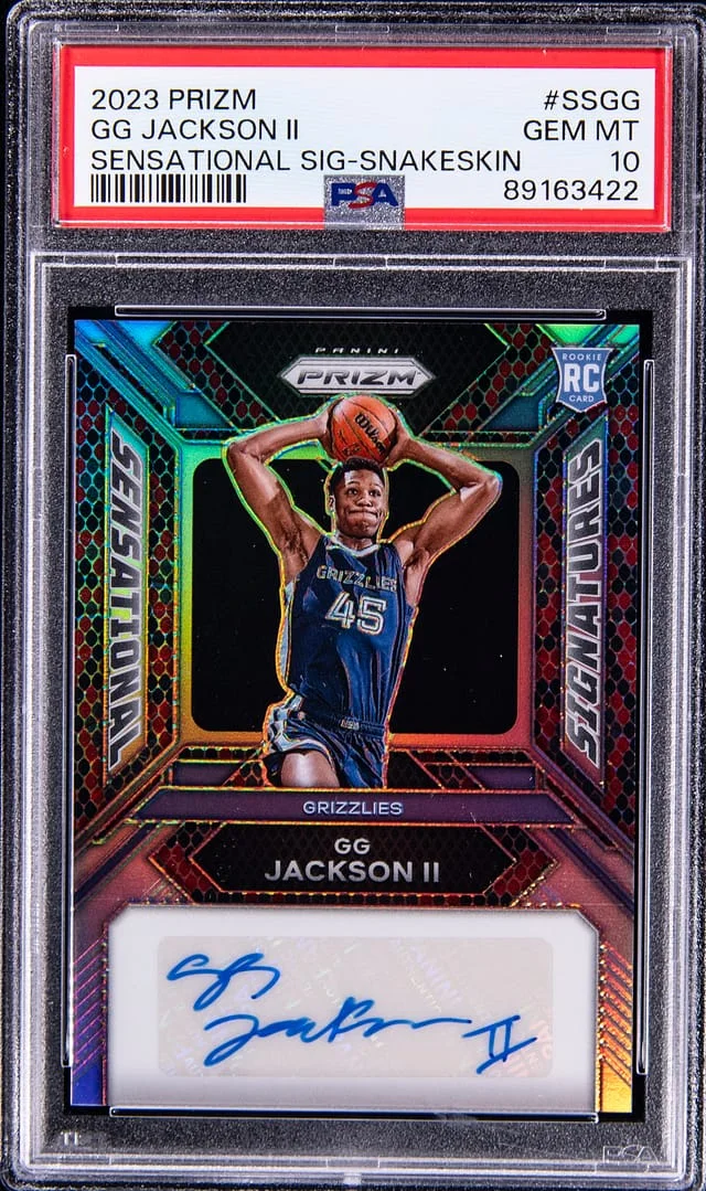 2023-24 Panini Prizm GG Jackson II Sensational Signatures Snakeskin Prizm #SS-GG card image
