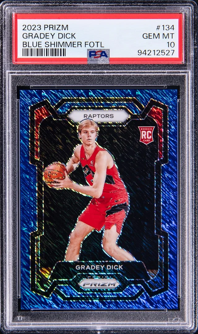 2023-24 Panini Prizm Gradey Dick Orange Wave #134 card image