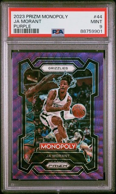 2023-24 Panini Prizm Ja Morant Monopoly Purple #44 card image