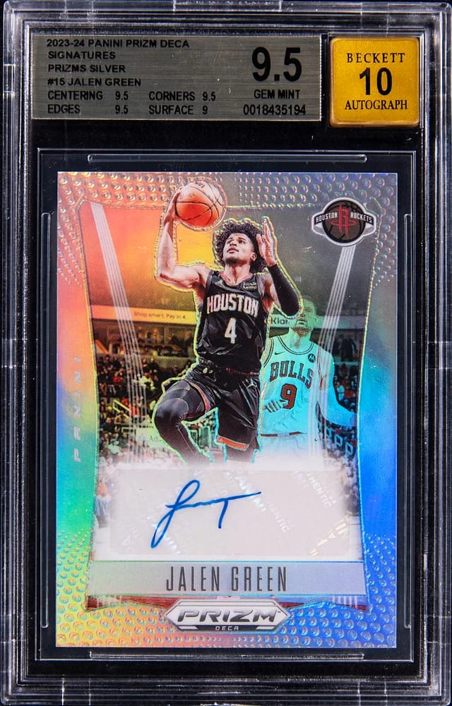2023-24 Panini Prizm Jalen Deca Signatures Prizm Silver #JS-JGR card image