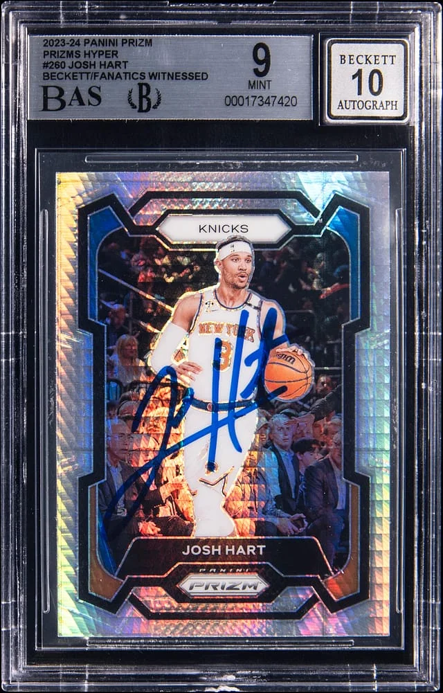 2023-24 Panini Prizm Josh Hart Prizms Hyper #260 card image