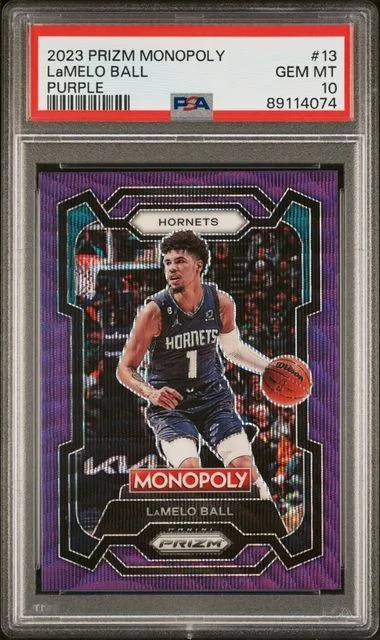 2023-24 Panini Prizm Lamelo Ball Monopoly Purple #13 card image