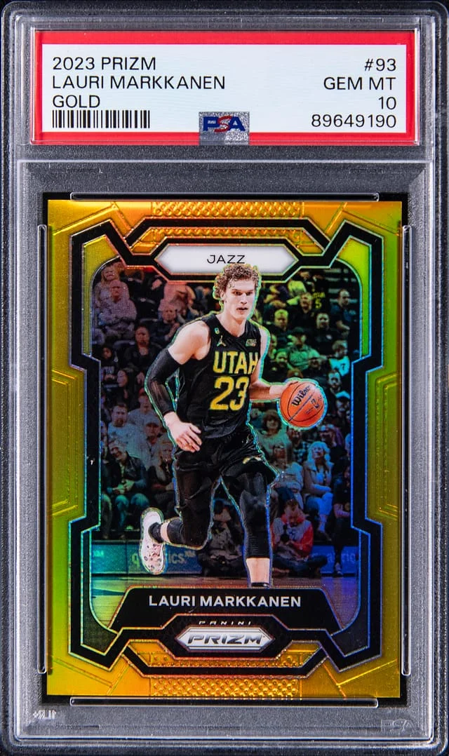 2023-24 Panini Prizm Lauri Markkanen Gold #93 card image