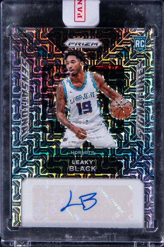 2023-24 Panini Prizm Leaky Sensational Signatures Mojo #SS-LB card image